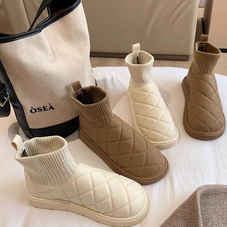 Kiss+United Women's Thick Fleece Snow Boots