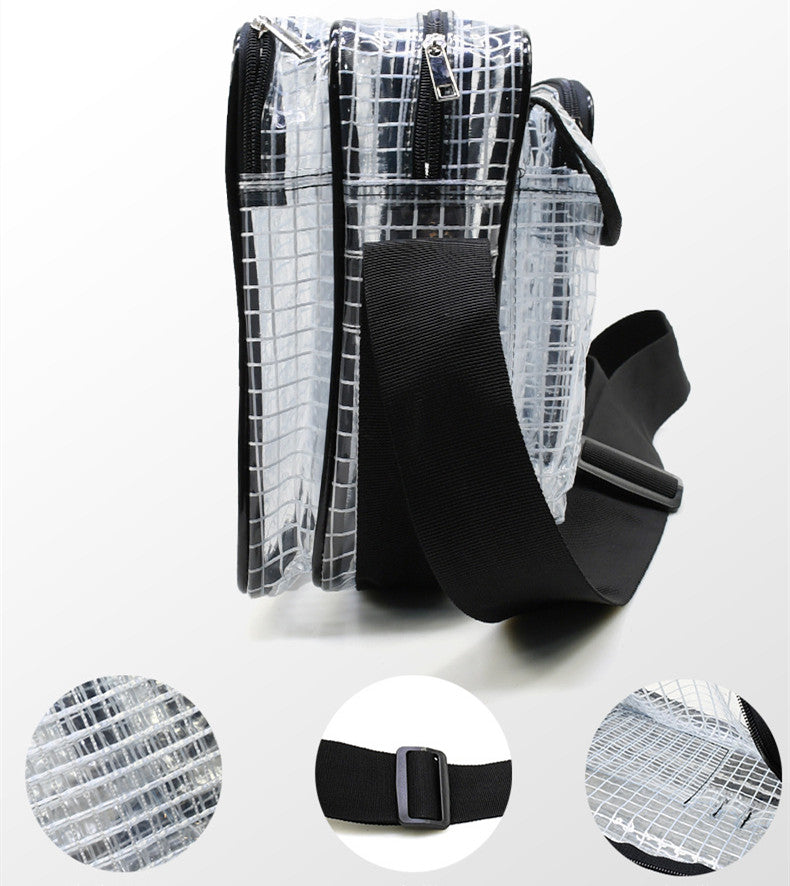 Kiss+United PVC Transparent Double Main Bag