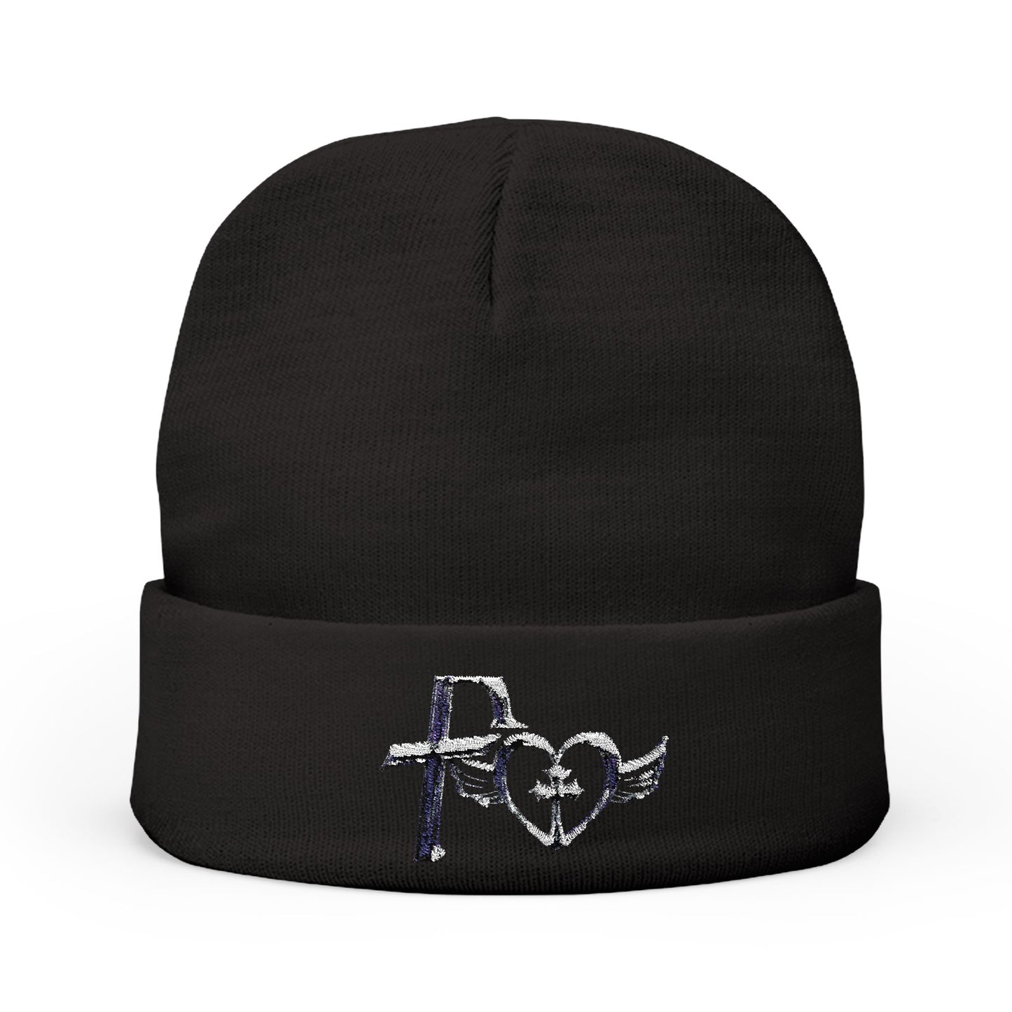 Kiss+United Stylish Embroidered Knit Beanie