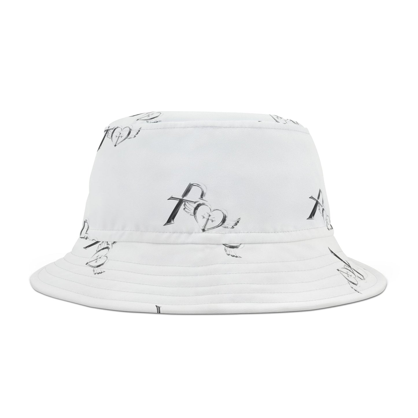Kiss+United Faith White Bucket Hat (AOP)