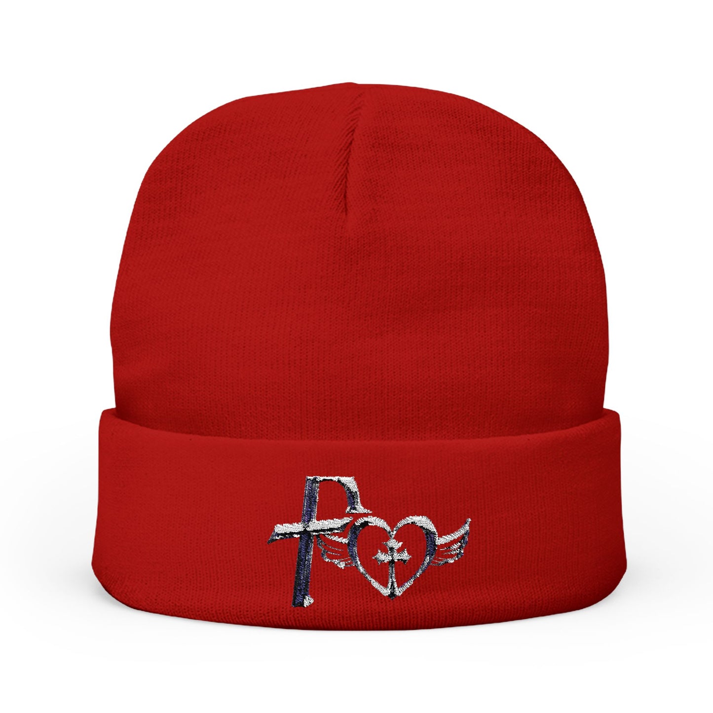 Kiss+United Stylish Embroidered Knit Beanie