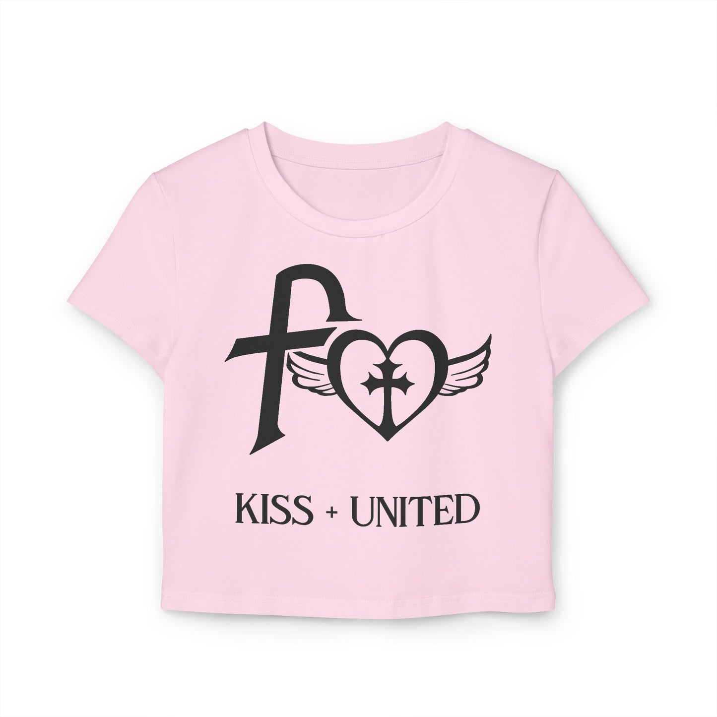 Kiss+United Faith Signature Pink Women's Baby Tee