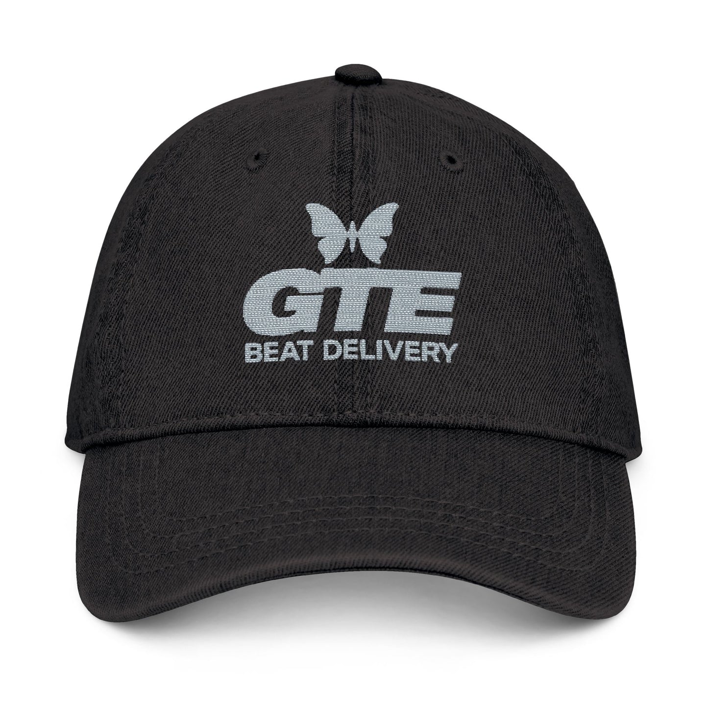 Kiss+United Embroidered GTE Beat Delivery Butterfly Denim Hat (3 Color Variant)