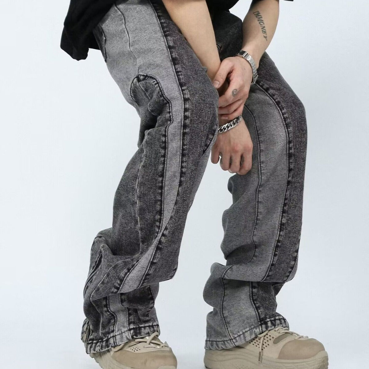 Kiss Street High Personalized Graffiti Jeans Men And Women