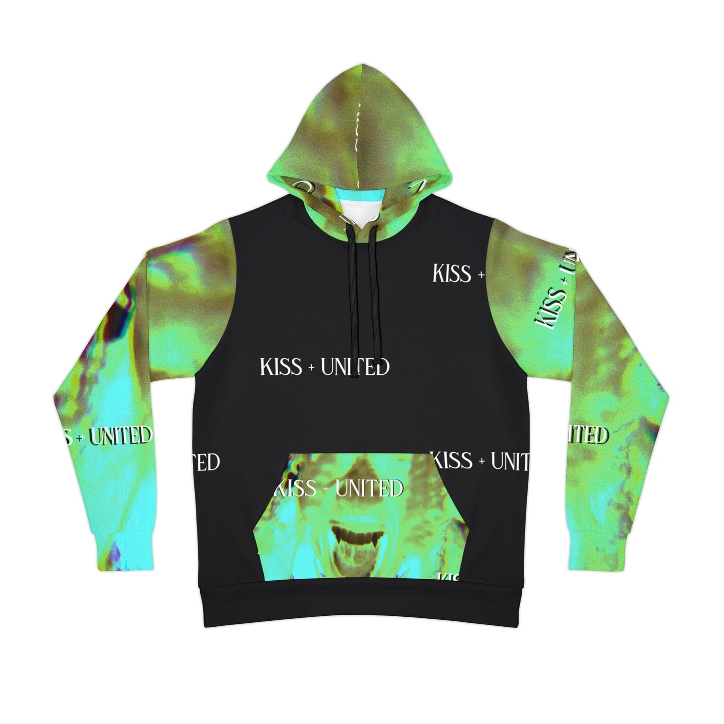 Kiss+United CARTI W0CKSTVR Athletic Hoodie (AOP)