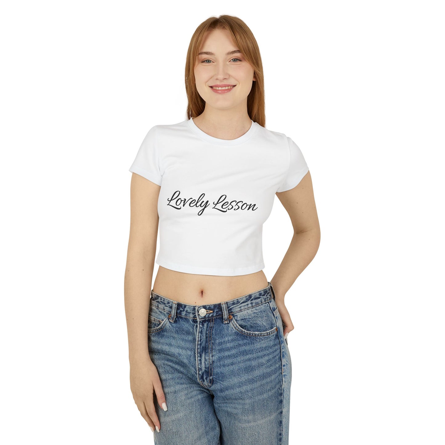 Kiss+United Lovely Lesson Women's Baby Tee (White)