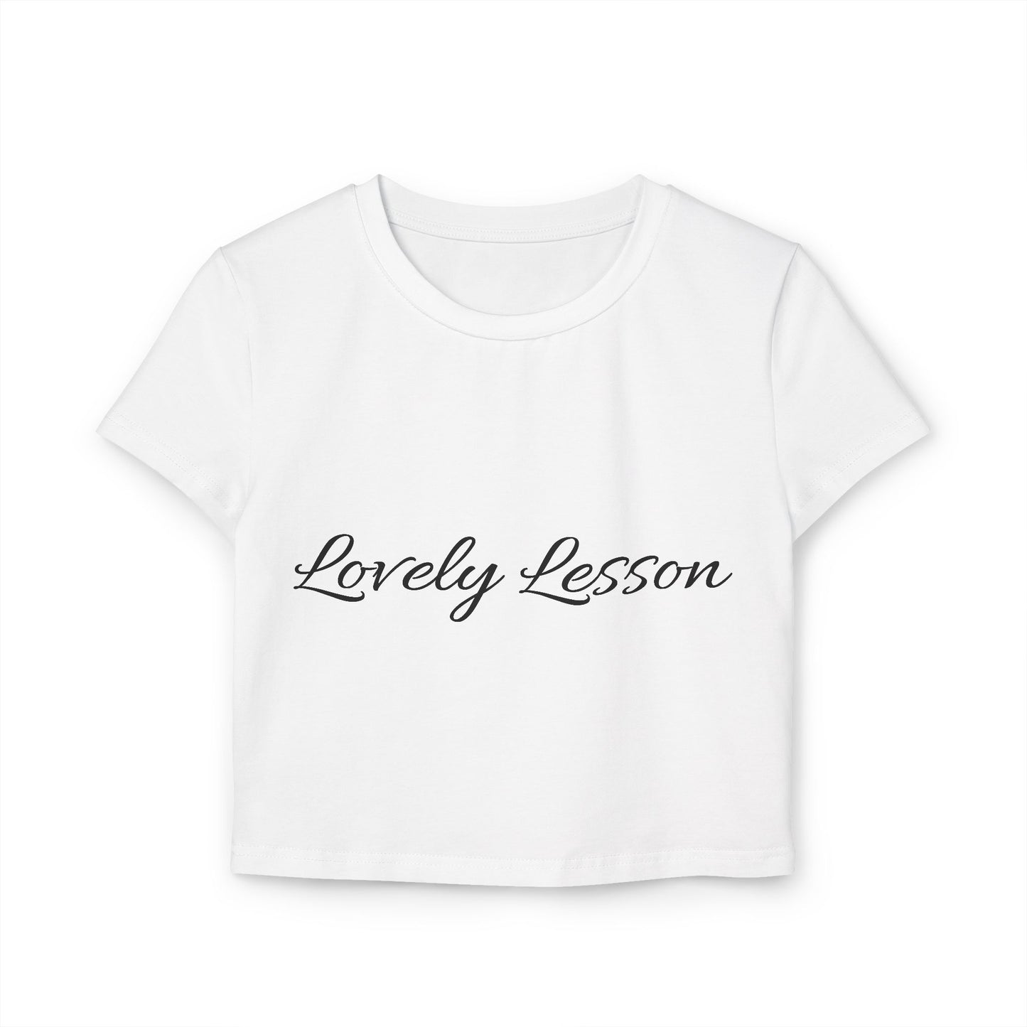 Kiss+United Lovely Lesson Women's Baby Tee (White)