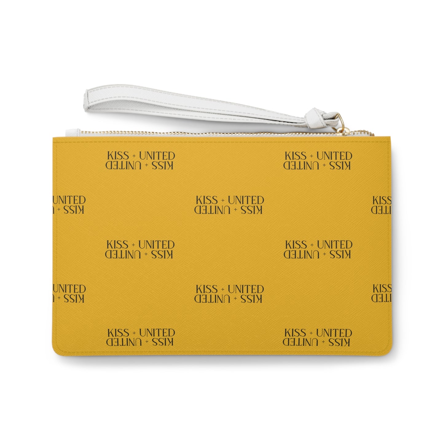 Kiss+United Golden Yellow Clutch Bag