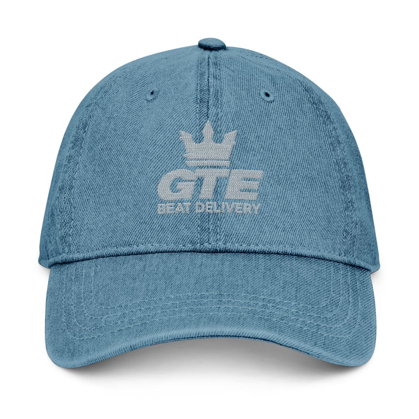Kiss+United Embroidered GTE Beat Delivery Crown Denim Hat (3 Color Variant)