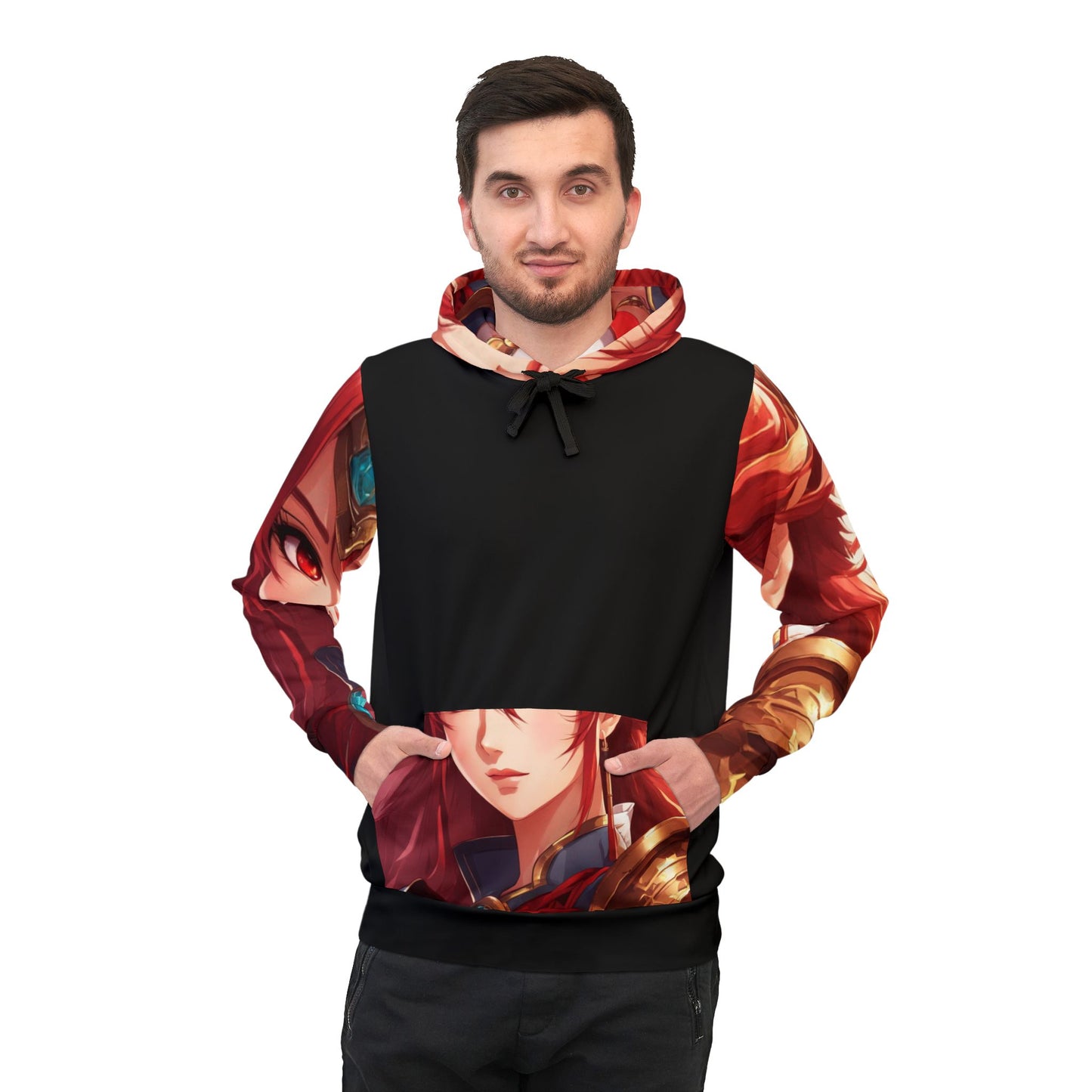 Kiss+United War God Fria Athletic Hoodie (AOP) Plain