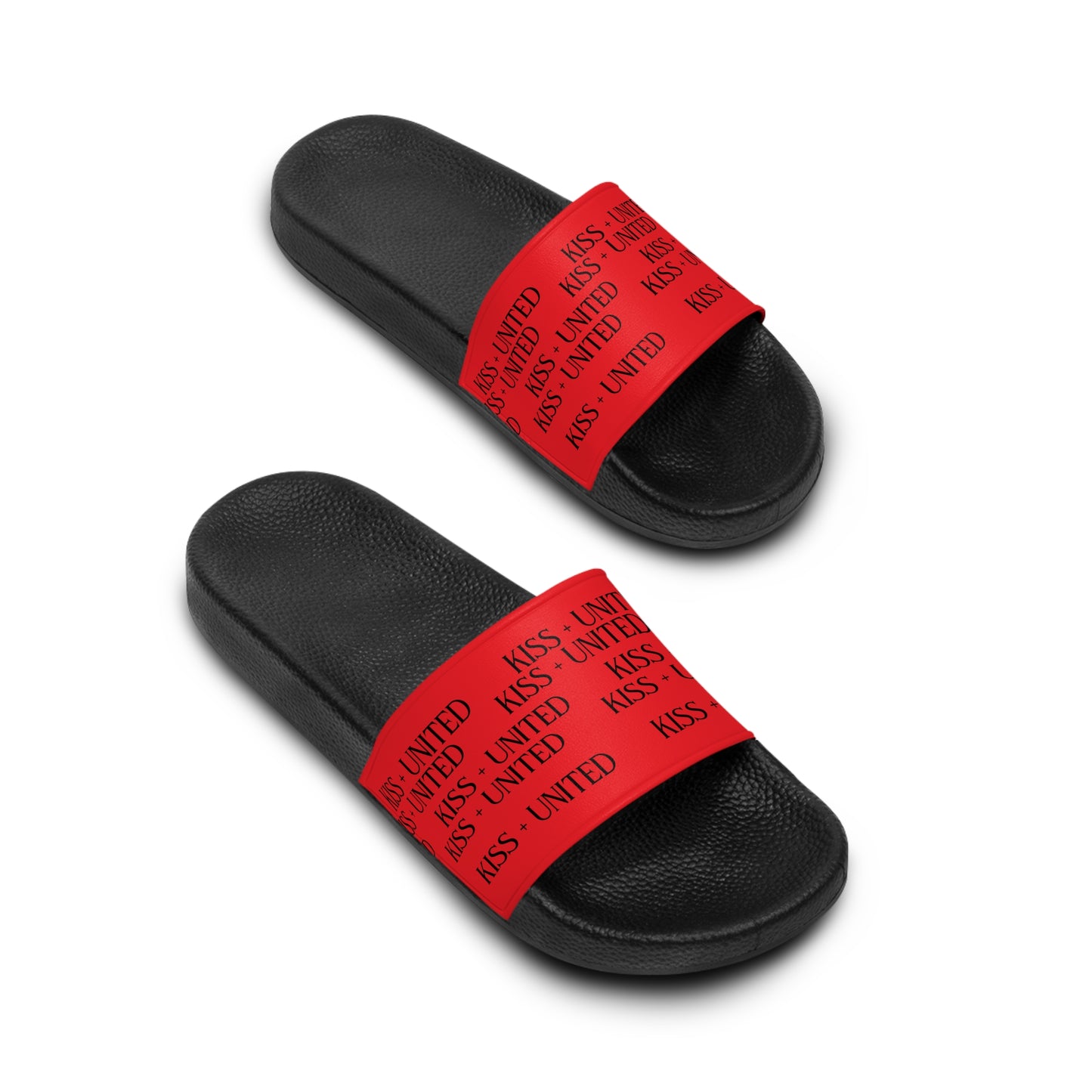 Kiss+United Many Women's PU Slide Sandals Dusk Red