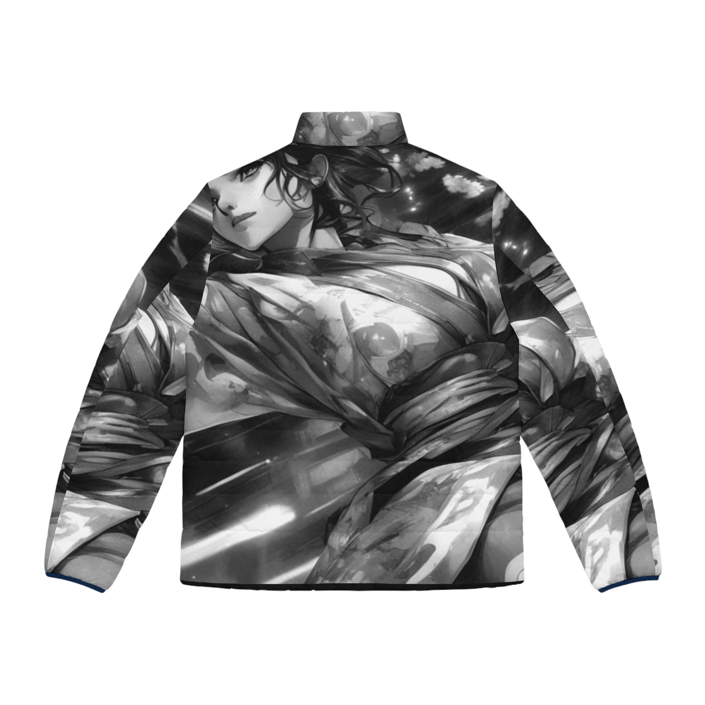 Kiss+United Many Men's PII P1 Puffer Jacket (AOP) Black
