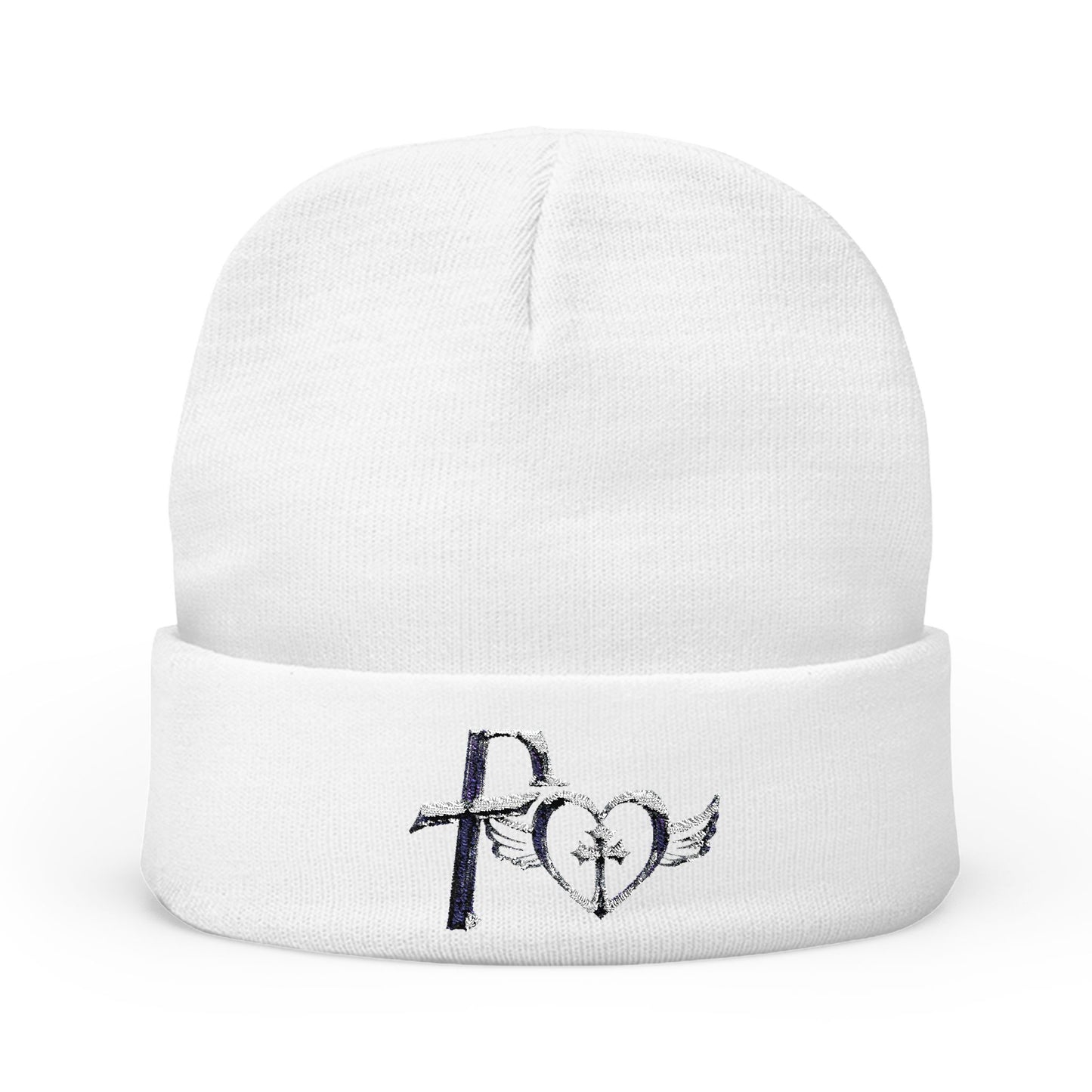 Kiss+United Stylish Embroidered Knit Beanie