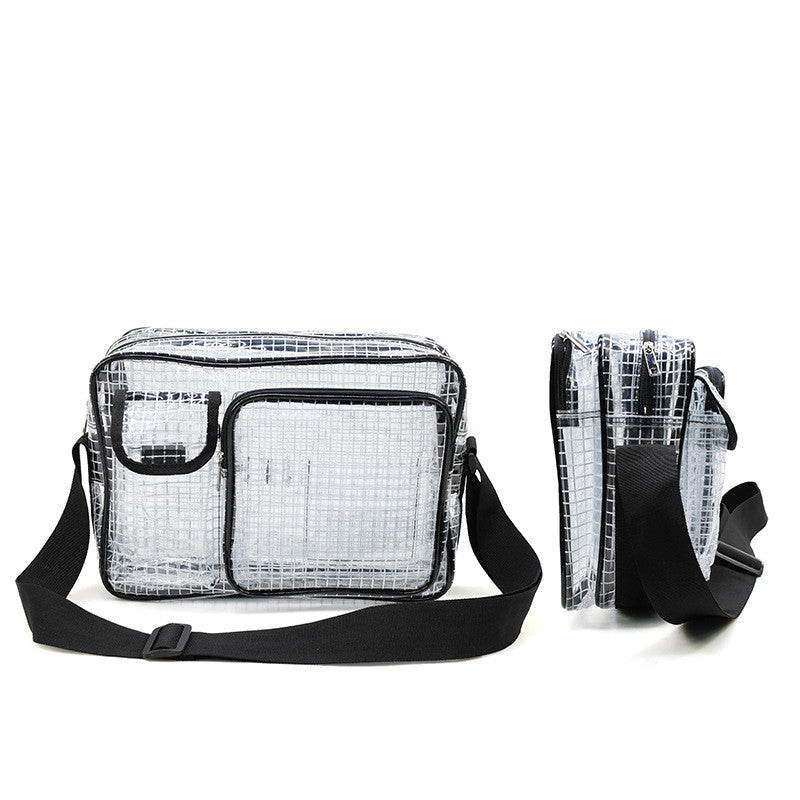 Kiss+United PVC Transparent Double Main Bag