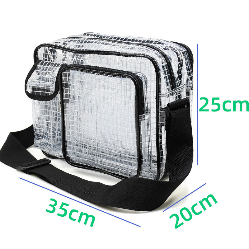 Kiss+United PVC Transparent Double Main Bag