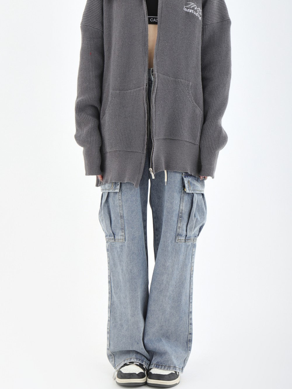 Kiss+United Washed Loose Fitting Casual Pants