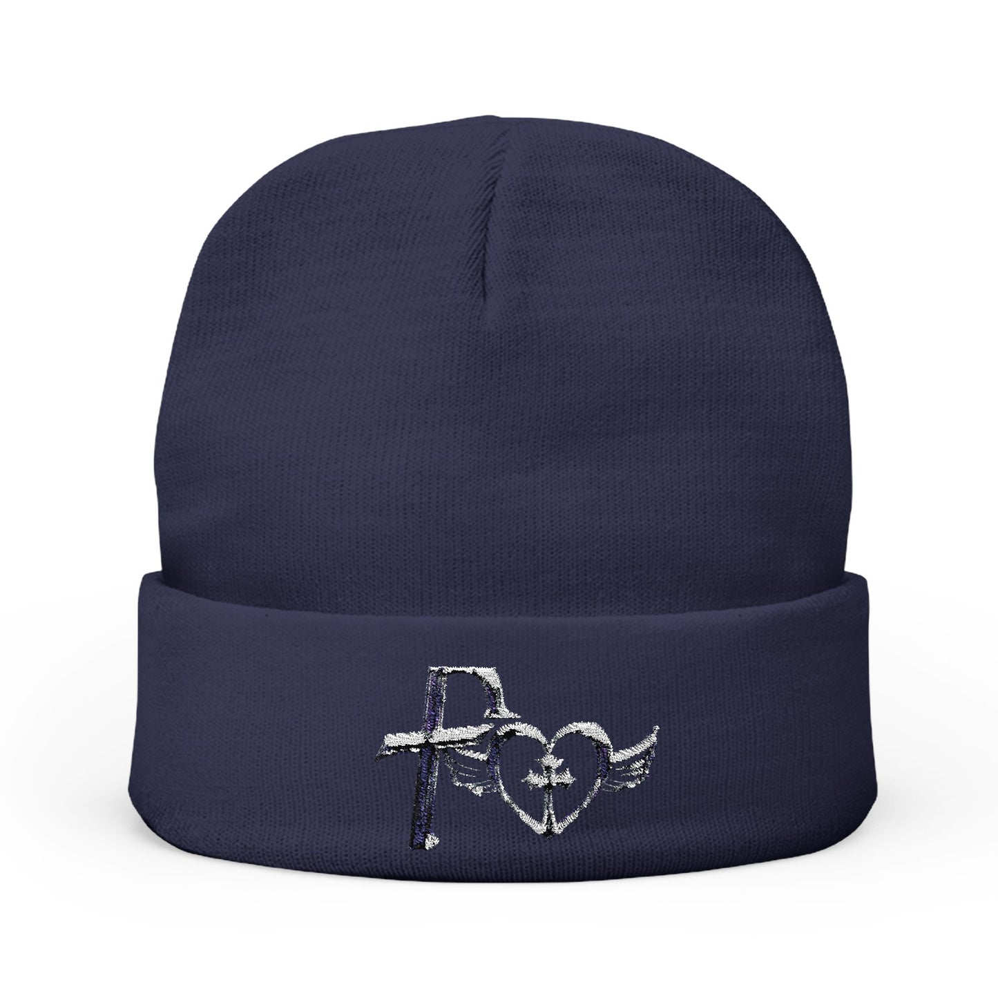 Kiss+United Stylish Embroidered Knit Beanie