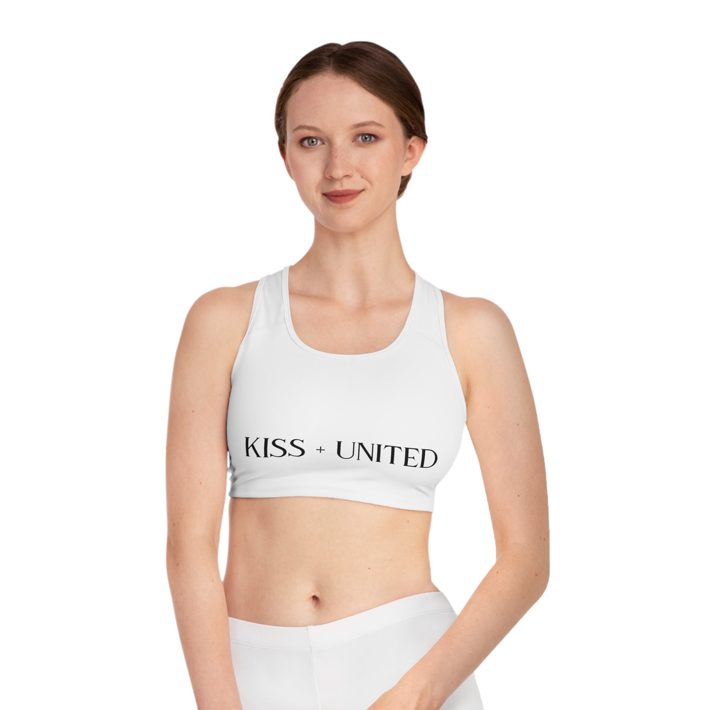 Kiss+United Sports Bra (AOP)