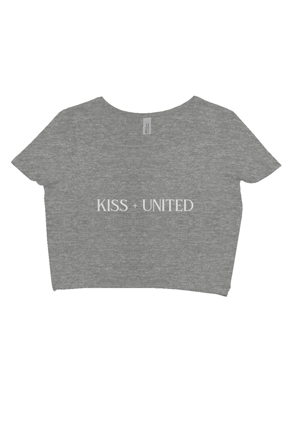 Kiss+United Heather Crop Tee Heather