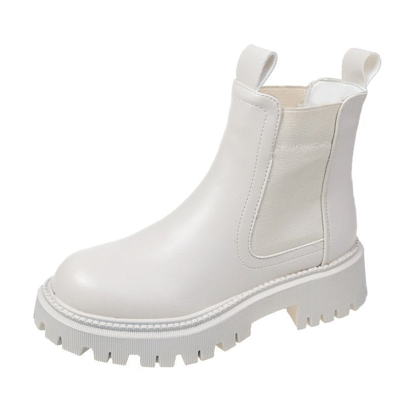 Kiss+United Kin British-style High-heeled Martin Boots Girl