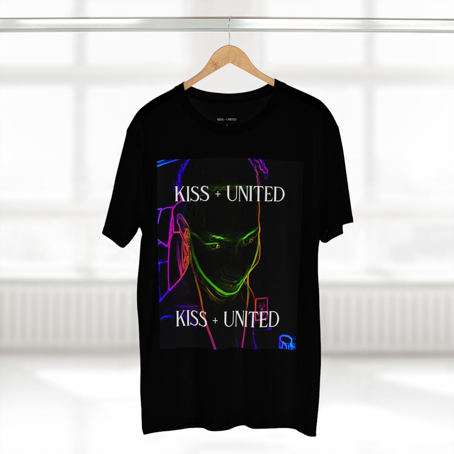 Kiss+United Luso Black Adult Black Tee