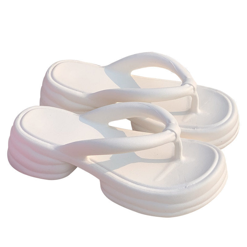 Kiss+United Summer New Simple Comfortable Platform Flip-flops