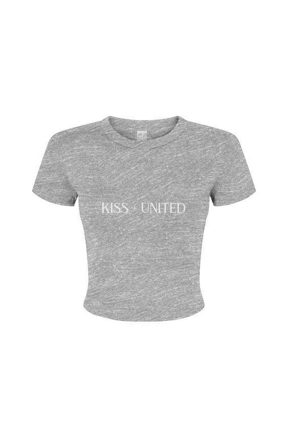 Kiss+United Heather Grey Baby Tee