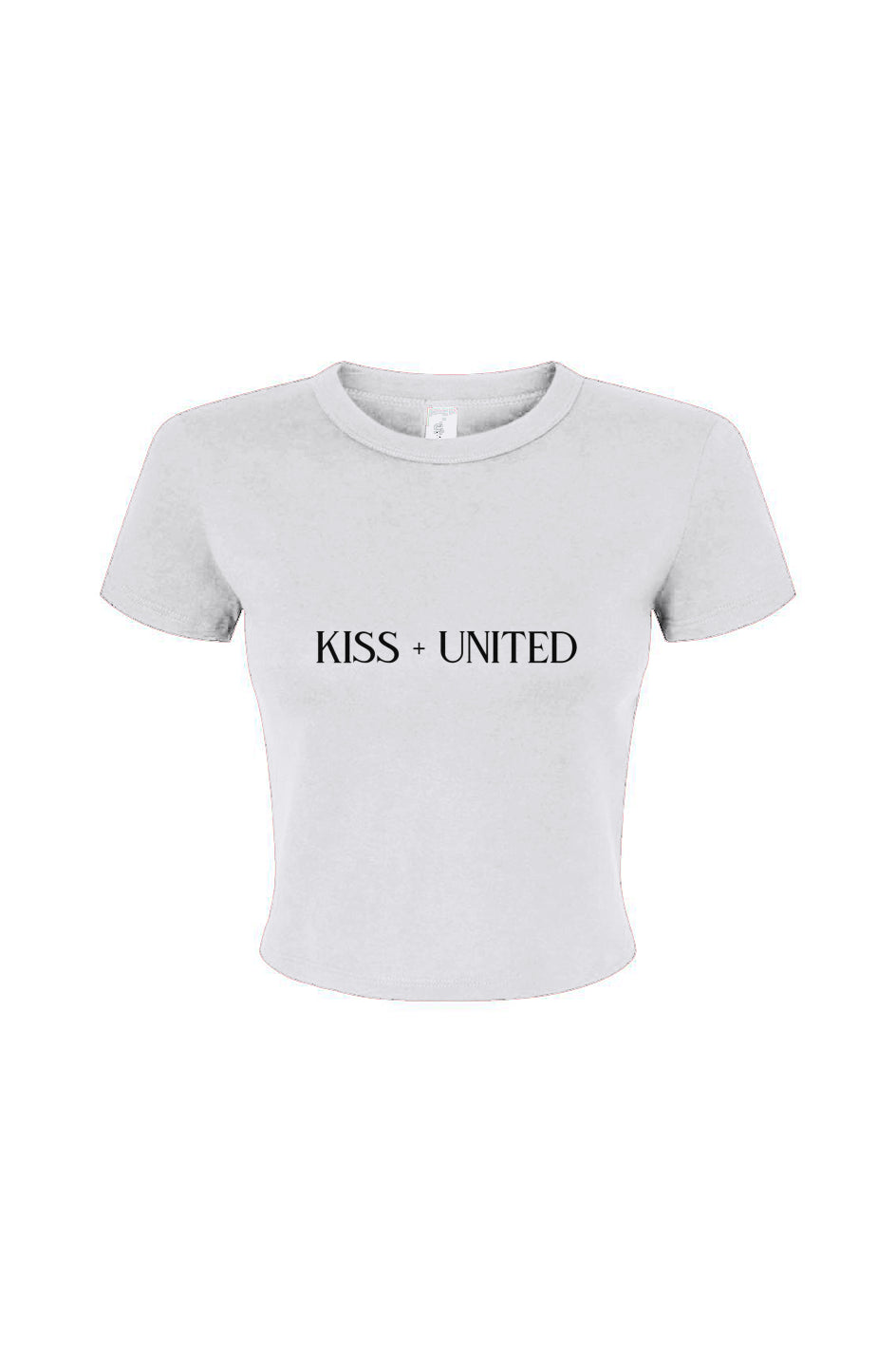 Kiss+United White Baby Tee