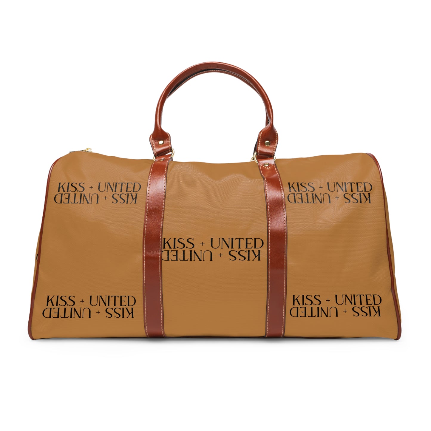 Kiss+United Wood Brown Waterproof Travel Bag