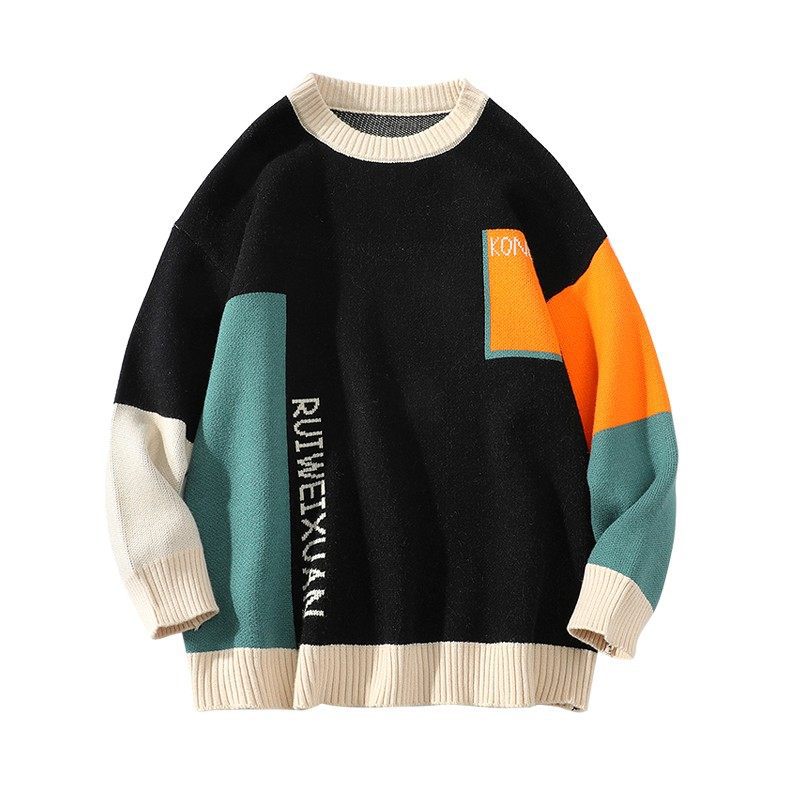 Kiss+United x Ruiweixuan Contrast Clean Sweater Men's