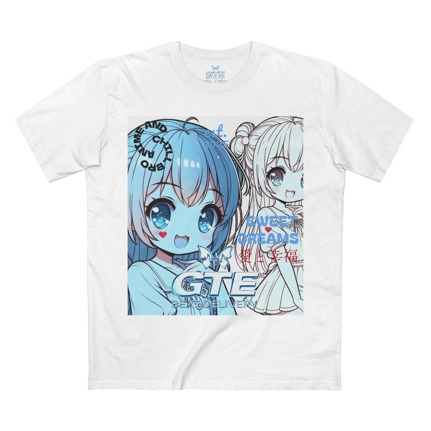 Kiss+United GTE Blue Angel Adult White Tee