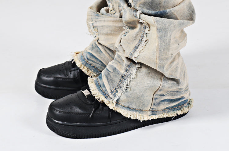 Kiss+United Vintage Elastic High Street Flare Jeans