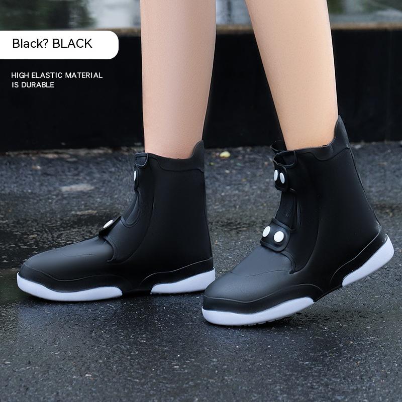 Kiss+United Water and Rainproof Color Matching Double-layer Sole Non-slip Wear-resistant Shoe Cover