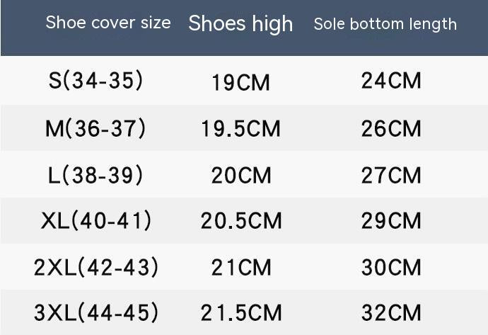 Kiss+United Water and Rainproof Color Matching Double-layer Sole Non-slip Wear-resistant Shoe Cover