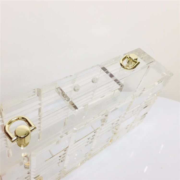 Kiss+United Transparent Acrylic Dress Bag-Case