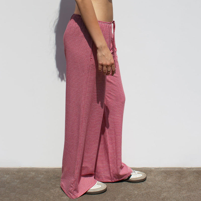 Kiss+United Striped Print Trousers