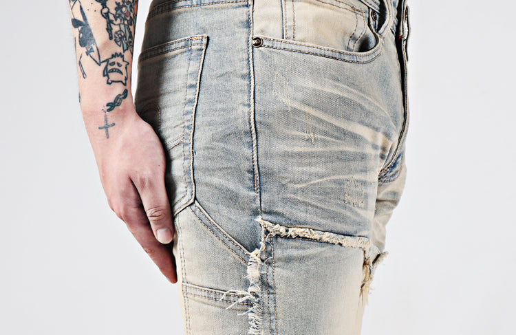 Kiss+United Vintage Elastic High Street Flare Jeans