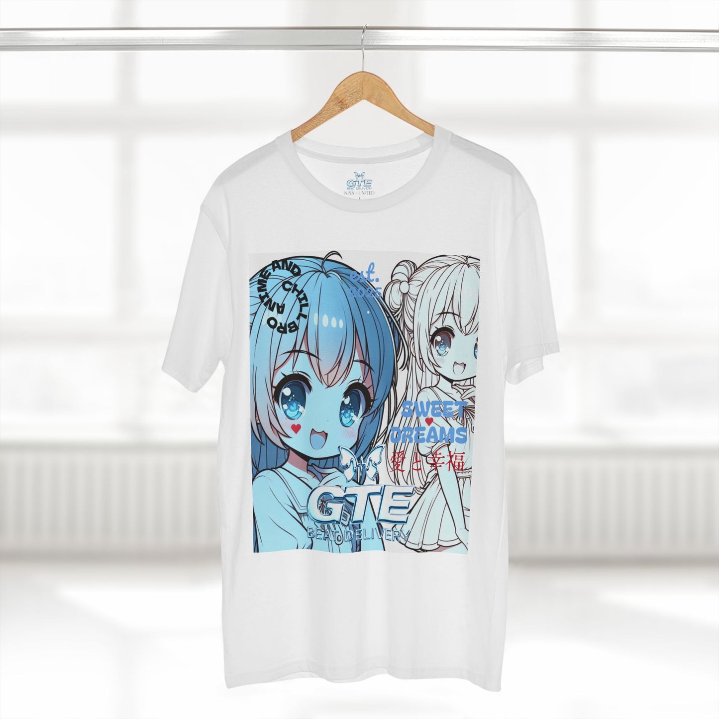 Kiss+United GTE Blue Angel Adult White Tee