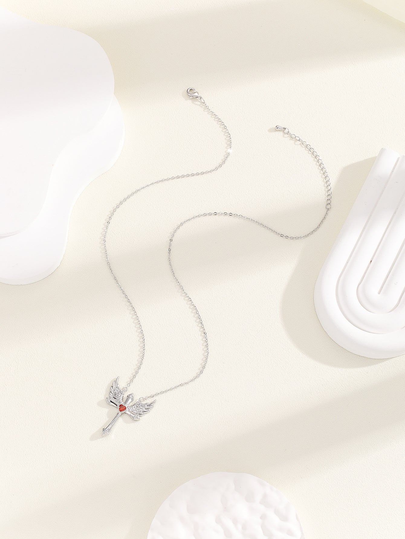 Kiss+United Romantic Angel Wings Ornament Cupid Necklace