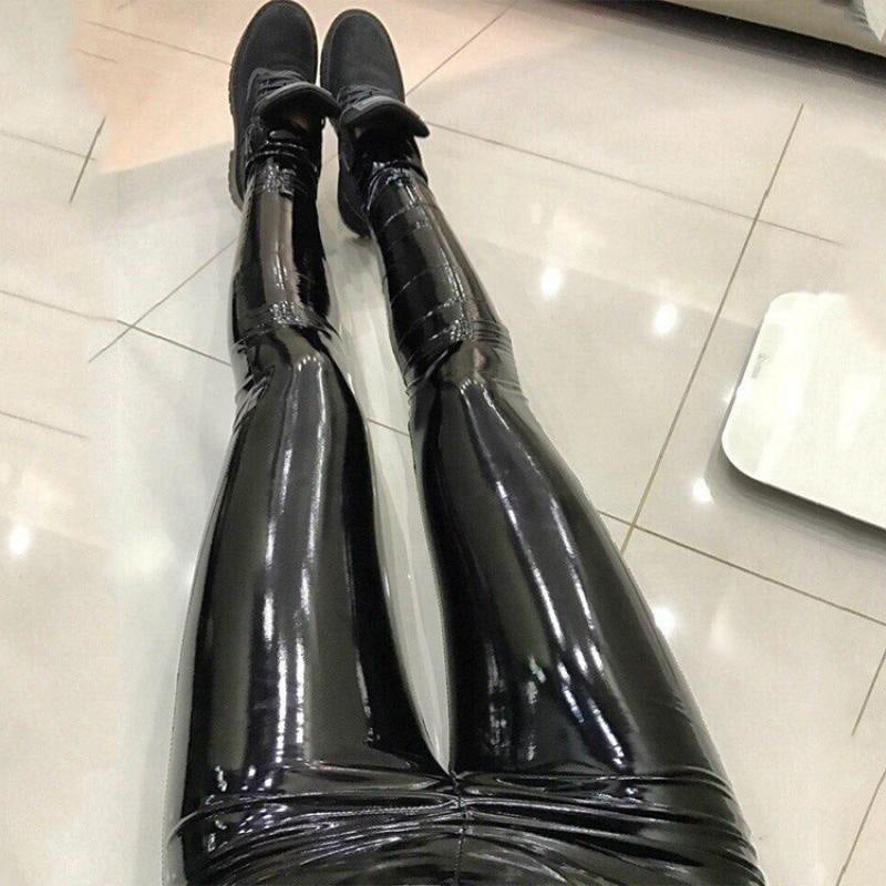 Kiss+United Leather PU Laser Mirror Pants