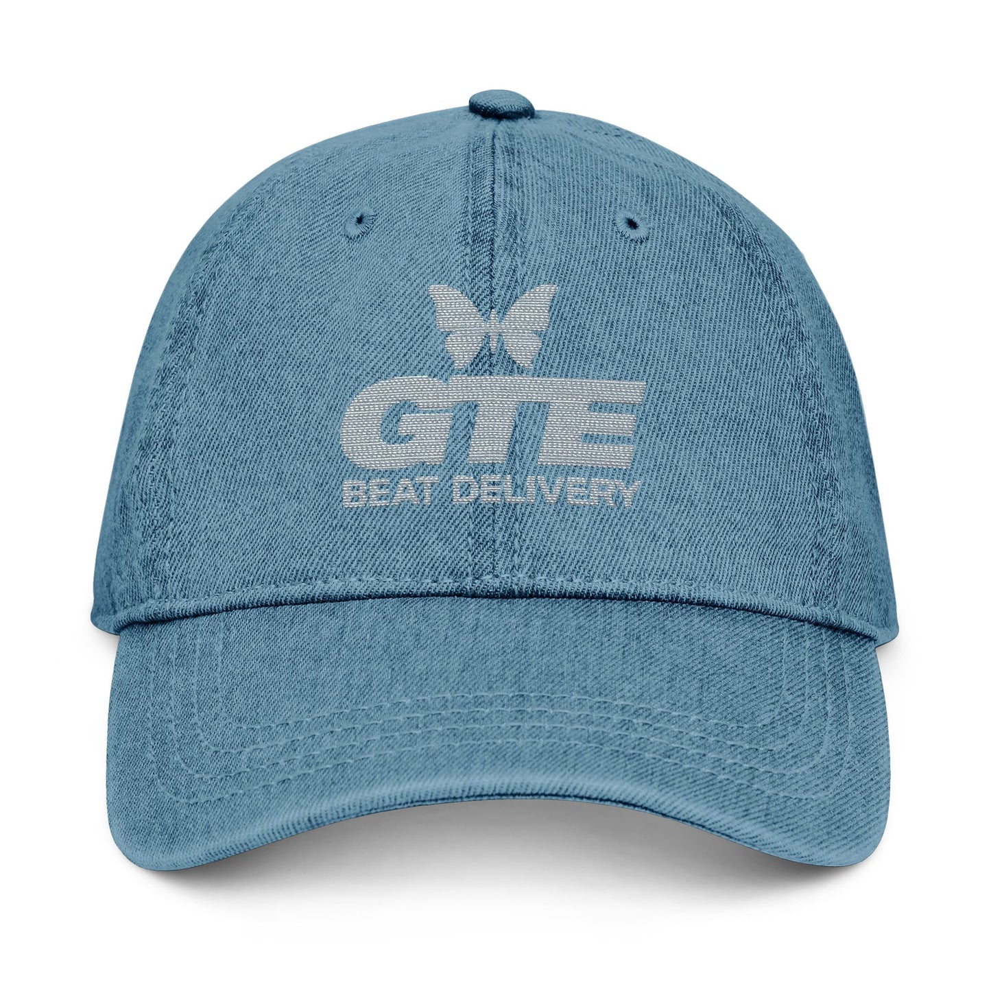 Kiss+United Embroidered GTE Beat Delivery Butterfly Denim Hat (3 Color Variant)