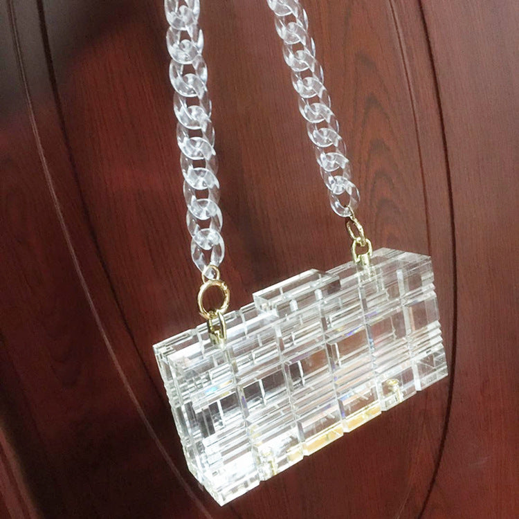 Kiss+United Transparent Acrylic Dress Bag-Case