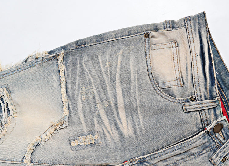 Kiss+United Vintage Elastic High Street Flare Jeans