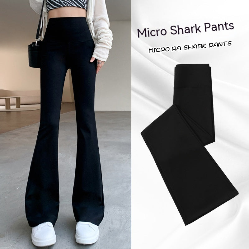 Kiss+United Shark Pants Black High Waist