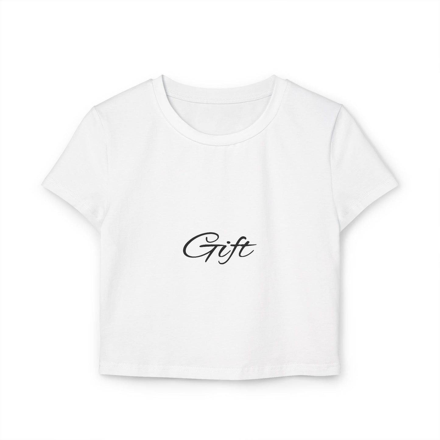 Kiss+United Gift Women's Baby Tee (White)