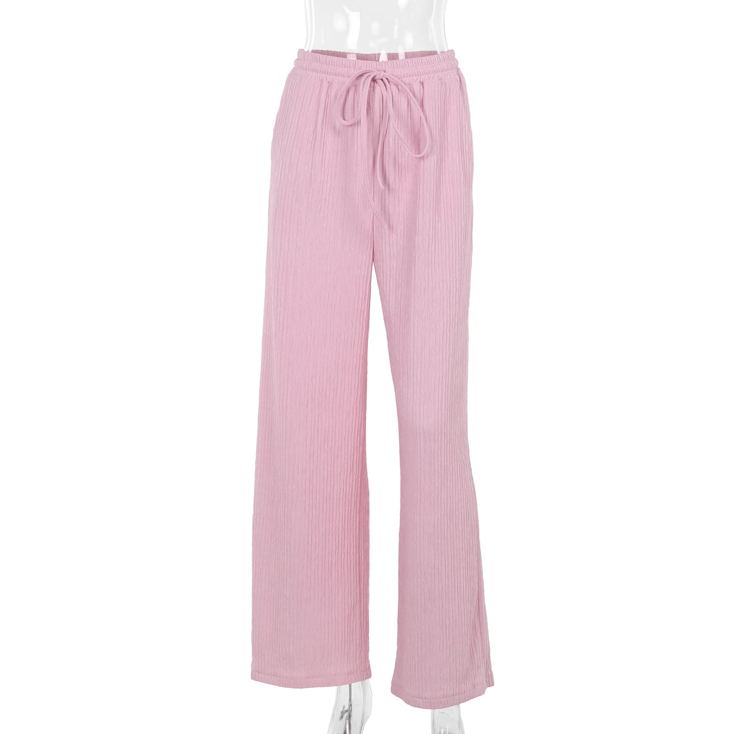 Kiss+United Simple Style Casual Drawstring Women Trousers