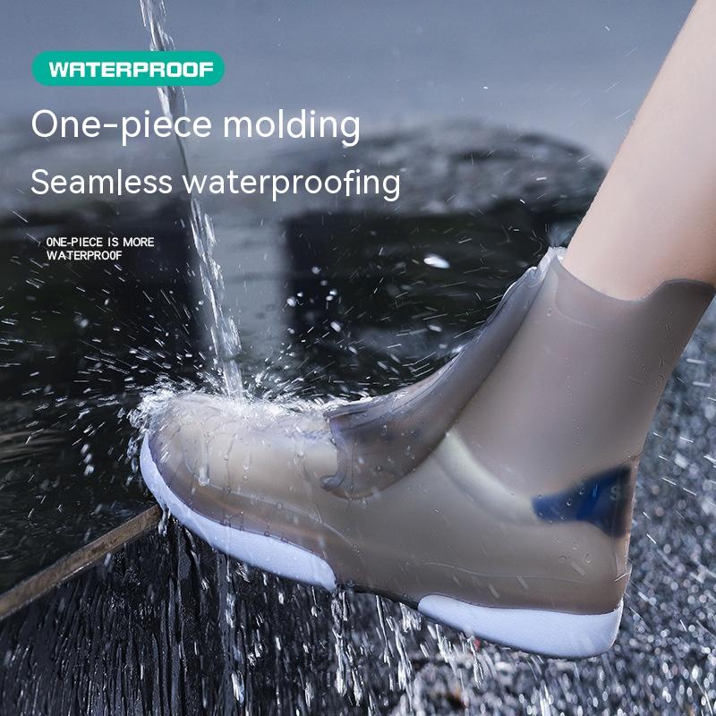 Kiss+United Water and Rainproof Color Matching Double-layer Sole Non-slip Wear-resistant Shoe Cover