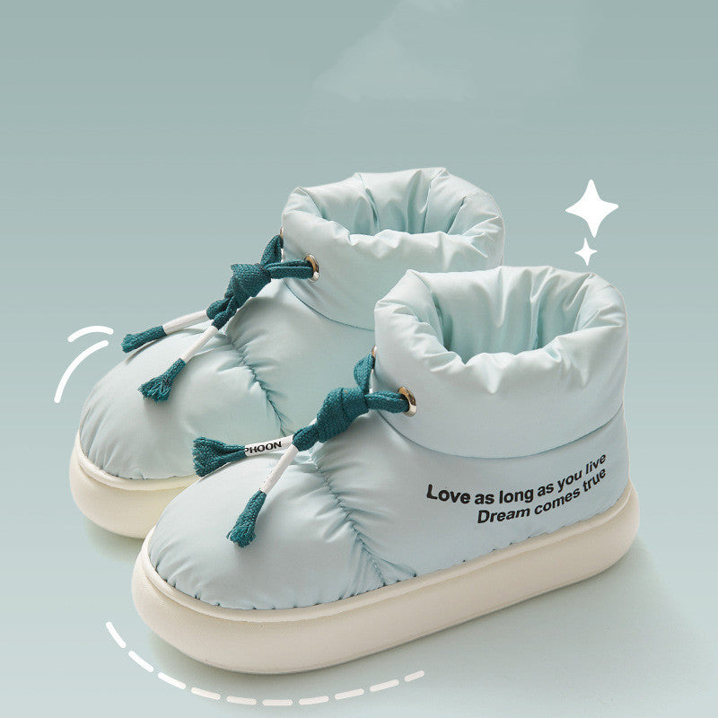 Kiss+United Thick Winter Waterproof Drawstring Cotton Shoes