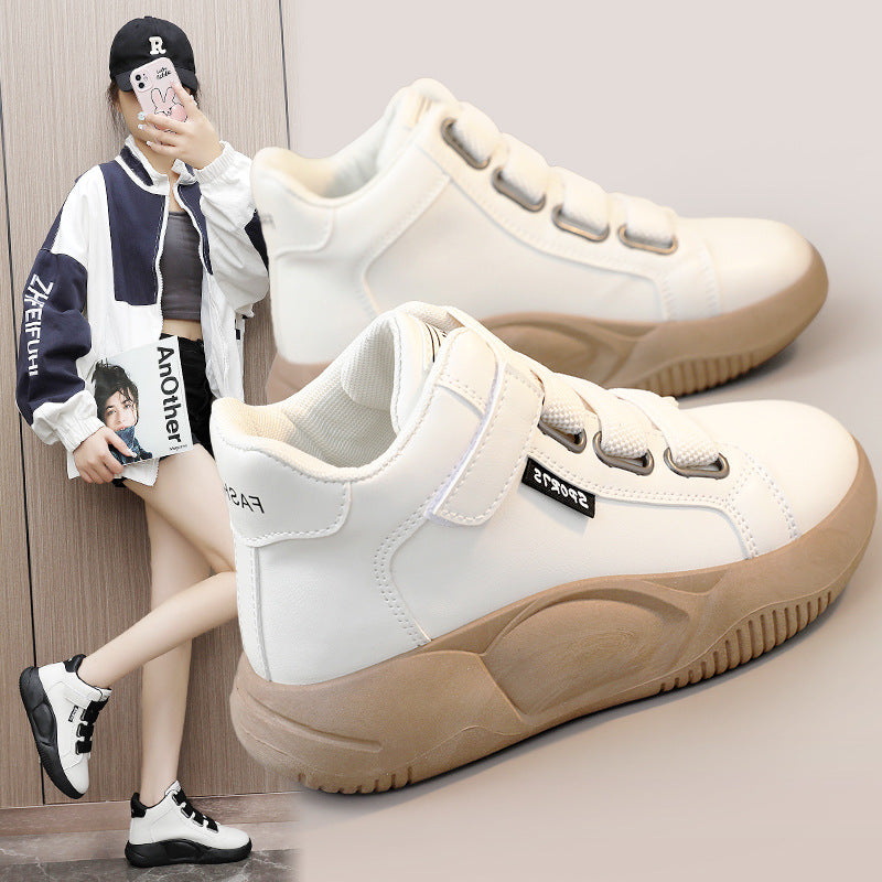 Kiss+United Spring And Autumn Mid-top Breathable Platform Sneakers