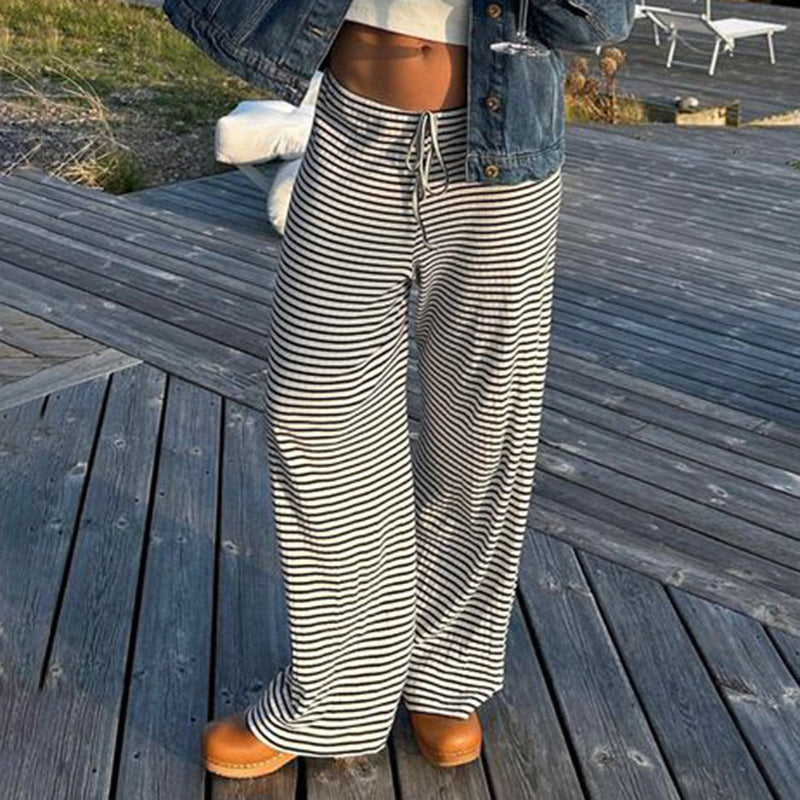 Kiss+United Striped Print Trousers